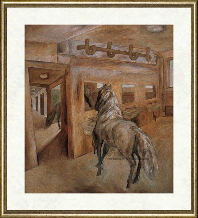 曹力_马与楼道之二_br_HORSE AND STAIRWAY Ⅱ